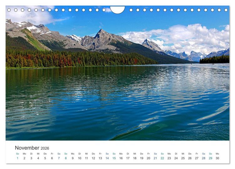 Produktbild: Reise durch Alberta und British Columbia (Wandkalender 2026 DIN A4 quer), CALVENDO Monatskalender