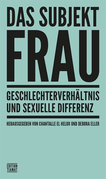Produktbild: Das Subjekt Frau