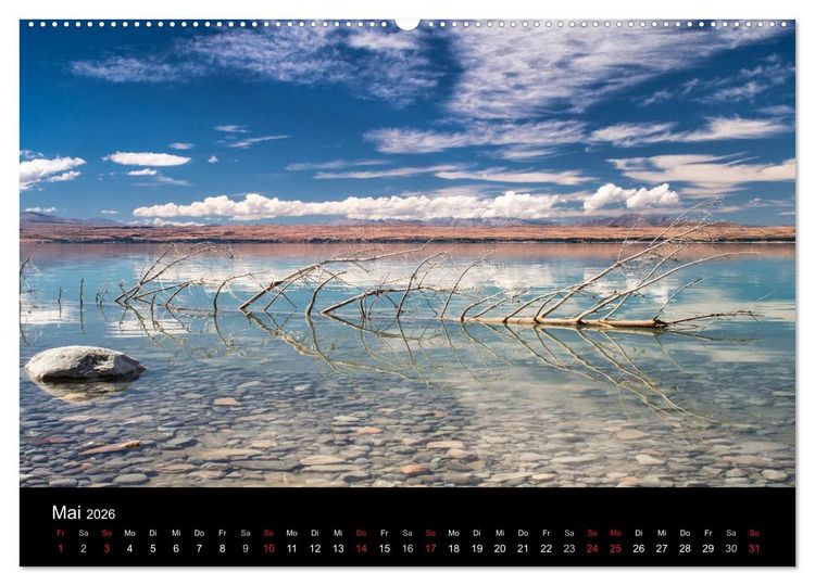 Produktbild: Neuseeland - Paradies am anderen Ende der Welt (Wandkalender 2026 DIN A2 quer), CALVENDO Monatskalender