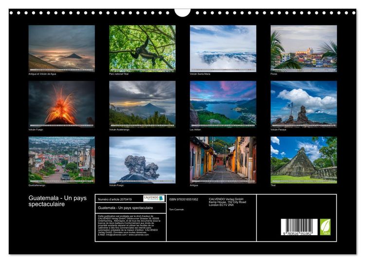 Produktbild: Guatemala - Un pays spectaculaire (Calendrier mural 2026 DIN A3 vertical), CALVENDO calendrier mensuel