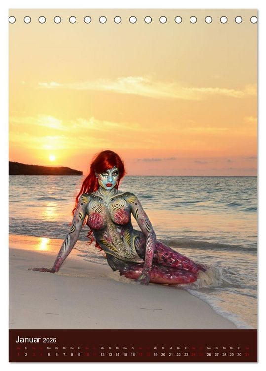 Produktbild: Tropical Artventures (Tischkalender 2026 DIN A5 hoch), CALVENDO Monatskalender