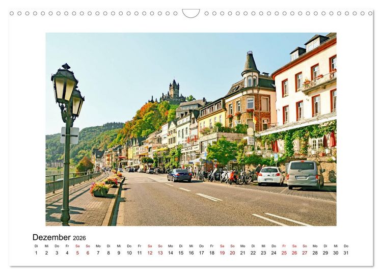 Produktbild: Cochem - an der Mosel (Wandkalender 2026 DIN A3 quer), CALVENDO Monatskalender