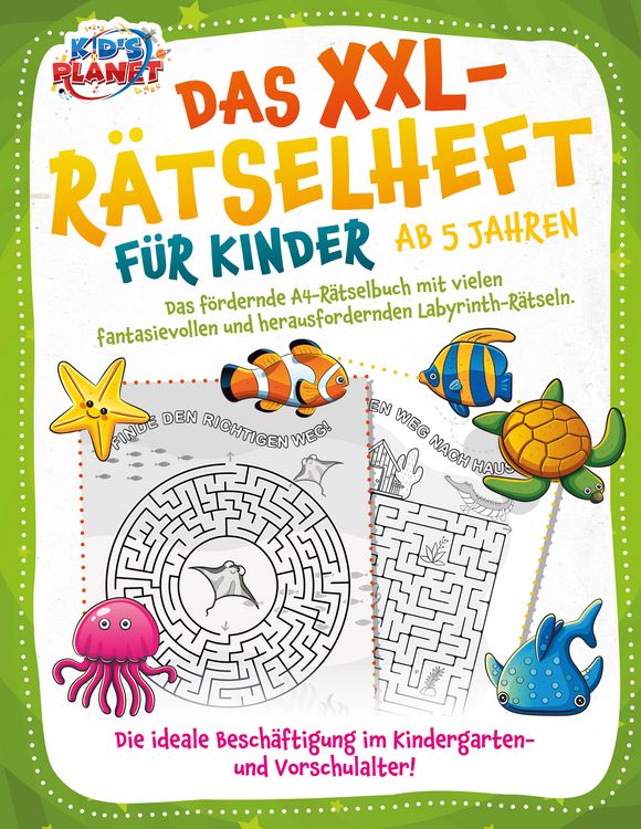 Produktbild: Das XXL-R&auml;tselheft f&uuml;r Kinder ab 5 Jahren: Das f&ouml;rdernde A4-R&auml;tselbuch mit fanta