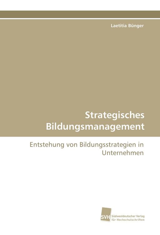 Produktbild: Strategisches Bildungsmanagement