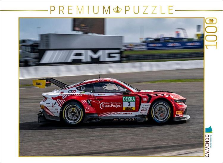 Produktbild: CALVENDO Puzzle Ford Mustang GT3, Haupt Racing Team, Car Nr. 3 | 1000 Teile Lege-Gr&ouml;&szlig;e 64x48cm Foto-Puzzle f&uuml;r gl&uuml;ckliche Stunden