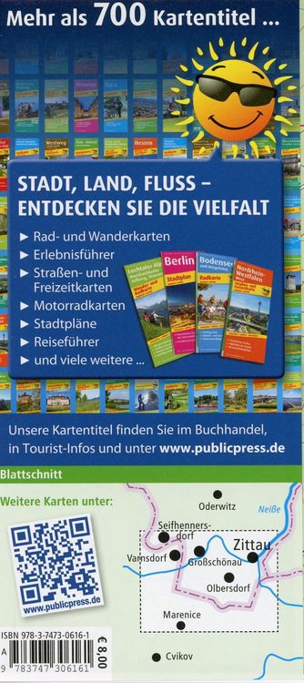 Produktbild: Publicpress Wanderkarte Naturpark Zittauer Gebirge 1:25.000