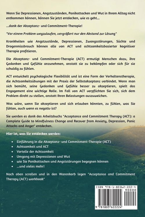Produktbild: Akzeptanz und Bindungsorientierte Therapie (act) Arbeitsbuch