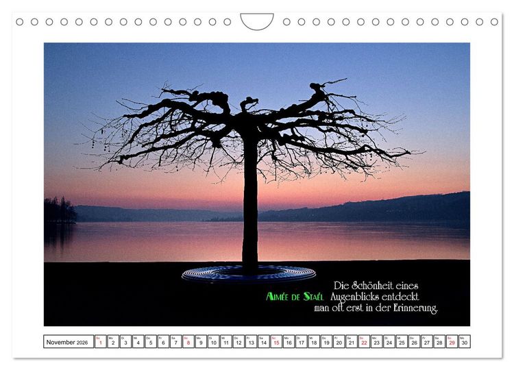 Produktbild: Interessante und sch&ouml;ne Zitate (Wandkalender 2026 DIN A4 quer), CALVENDO Monatskalender