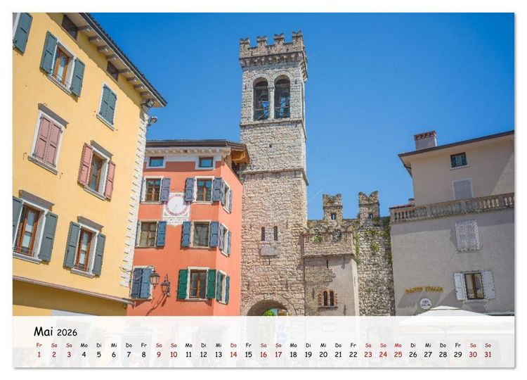 Produktbild: Riva del Garda - Am Gardasee ganz im Norden (hochwertiger Premium Wandkalender 2026 DIN A2 quer), Kunstdruck in Hochglanz