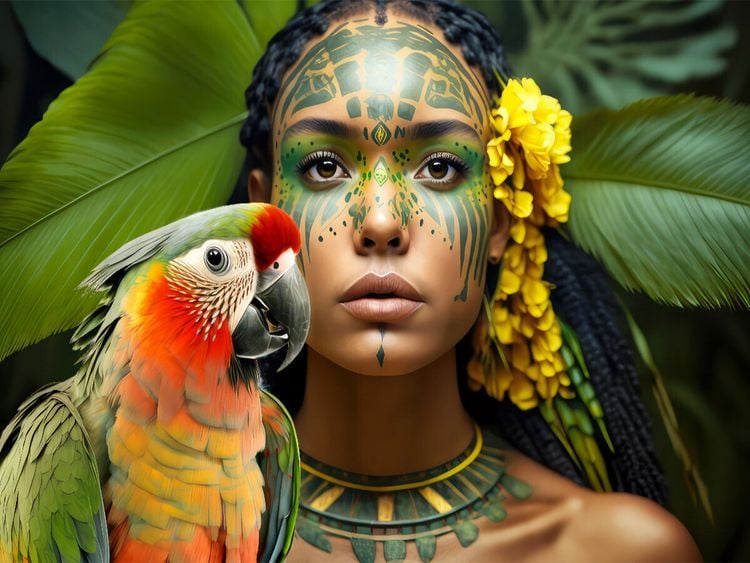 Produktbild: CALVENDO Puzzle Junge Frau | 1000 Teile Lege-Gr&ouml;&szlig;e 64x48cm Foto-Puzzle f&uuml;r gl&uuml;ckliche Stunden