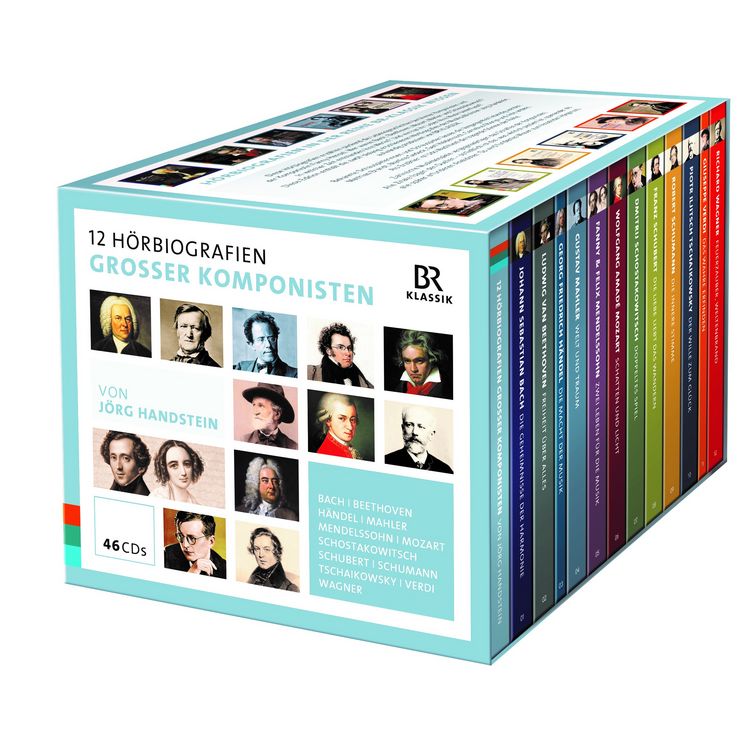Produktbild: 12 H&ouml;rbiografien gro&szlig;er Komponisten