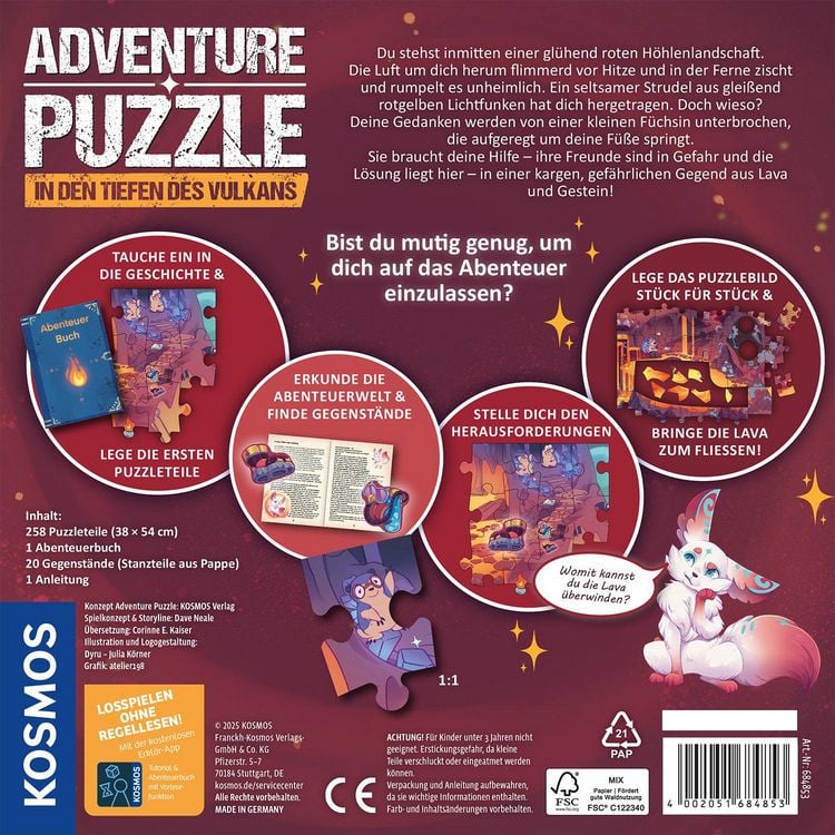 Produktbild: Adventure Puzzle: In den Tiefen des Vulkans