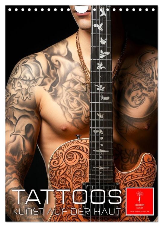 Produktbild: Tattoos Kunst auf der Haut (Wandkalender 2026 DIN A4 hoch), CALVENDO Monatskalender