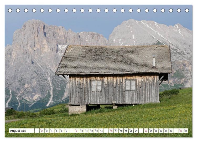 Produktbild: Seiser Alm Sommer (Tischkalender 2026 DIN A5 quer), CALVENDO Monatskalender