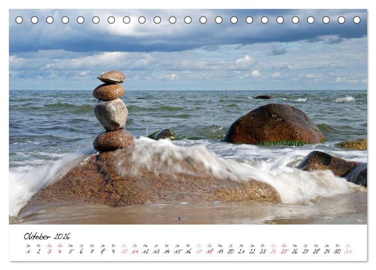 Produktbild: Ostsee-Strand (Tischkalender 2026 DIN A5 quer), CALVENDO Monatskalender