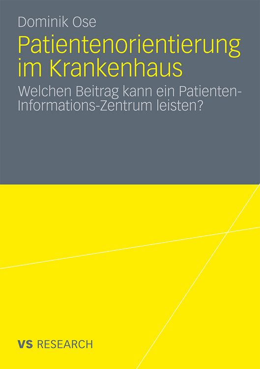 Produktbild: Patientenorientierung im Krankenhaus