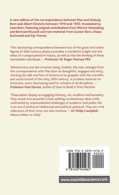 Produktbild: Born-Einstein Letters, 1916-1955