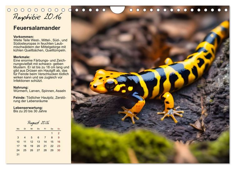 Produktbild: Wildtiere des Jahres (Wandkalender 2026 DIN A4 quer), CALVENDO Monatskalender