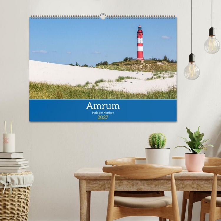 Produktbild: Amrum - Perle der Nordsee (Wandkalender 2027 DIN A2 quer), CALVENDO Monatskalender