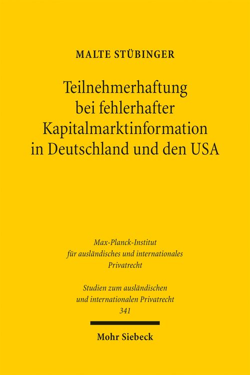 Produktbild: Teilnehmerhaftung bei fehlerhafter Kapitalmarktinformation in Deutschland und den USA