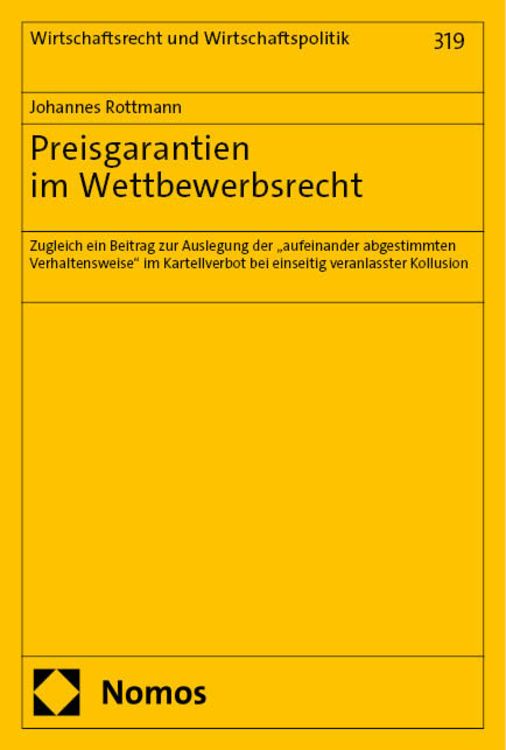 Produktbild: Preisgarantien im Wettbewerbsrecht