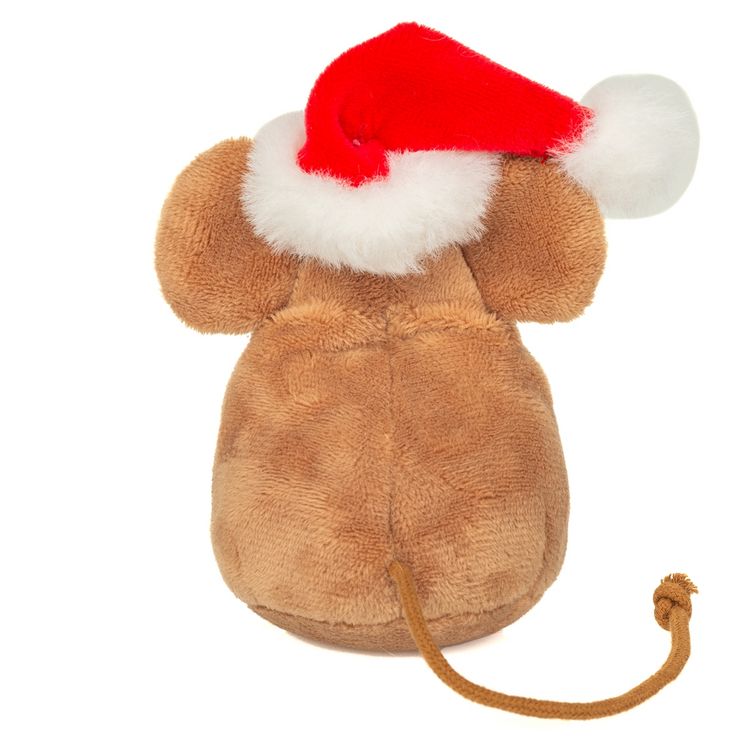 Produktbild: Teddy Hermann 94615 - Weihnachtsmaus mit Keks, Pl&uuml;sch, 11 cm