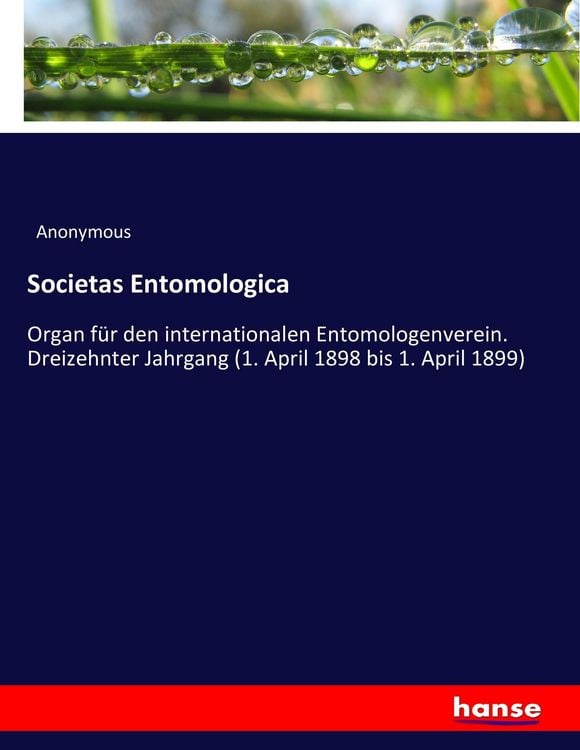 Produktbild: Societas Entomologica