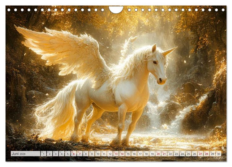 Produktbild: FABELWESEN M&auml;rchenhafte Tr&auml;ume (Wandkalender 2026 DIN A4 quer), CALVENDO Monatskalender