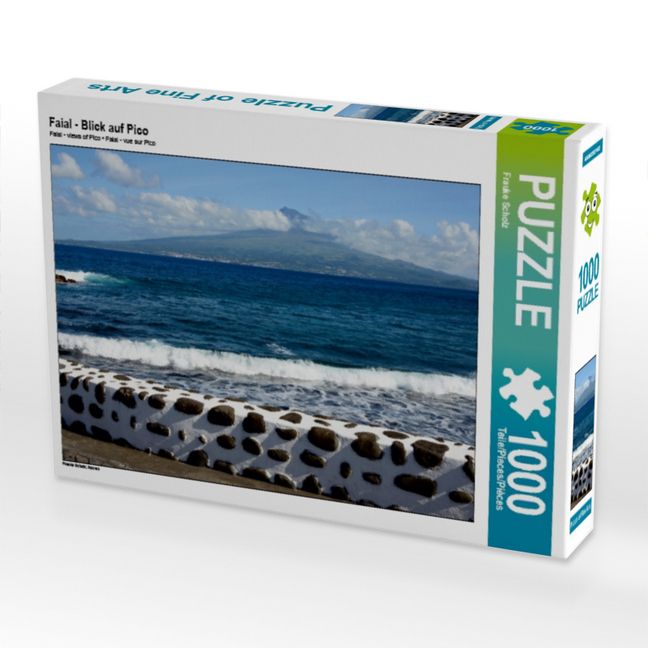 Produktbild: CALVENDO Puzzle Faial - Blick auf Pico | 1000 Teile Lege-Gr&ouml;&szlig;e 64x48cm Foto-Puzzle f&uuml;r gl&uuml;ckliche Stunden