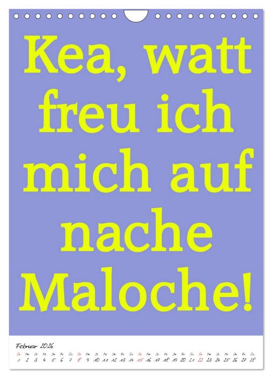Produktbild: Spr&uuml;che aus&acute;m Pott (Wandkalender 2026 DIN A4 hoch), CALVENDO Monatskalender