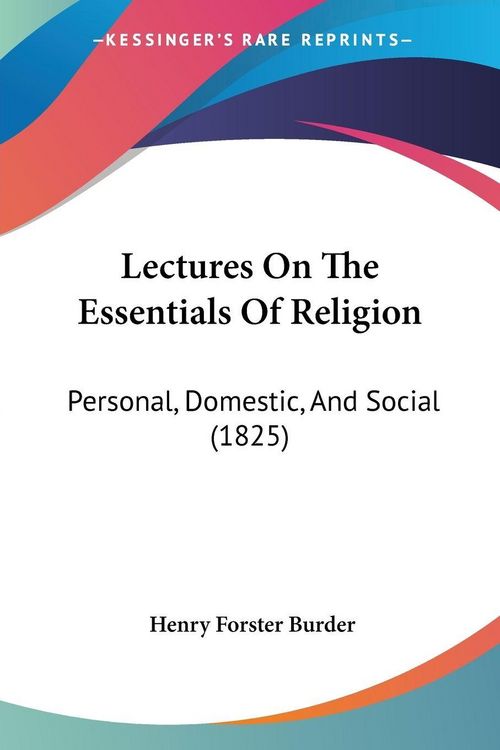 Produktbild: Lectures On The Essentials Of Religion