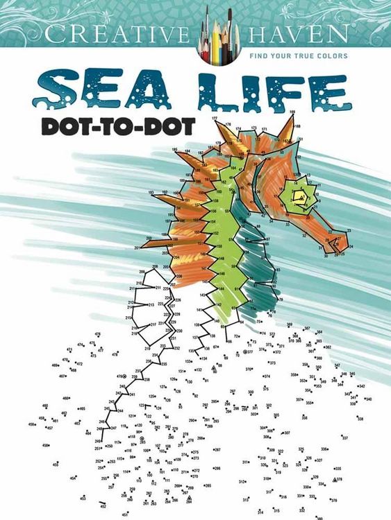 Produktbild: Creative Haven Sea Life Dot-To-Dot Coloring Book