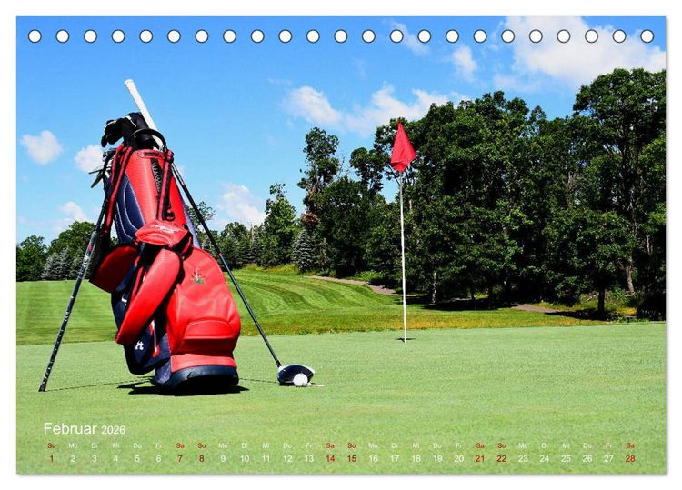 Produktbild: Passion Golf (Tischkalender 2026 DIN A5 quer), CALVENDO Monatskalender