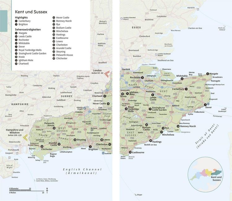 Produktbild: Vis-&agrave;-Vis Reisef&uuml;hrer S&uuml;dengland