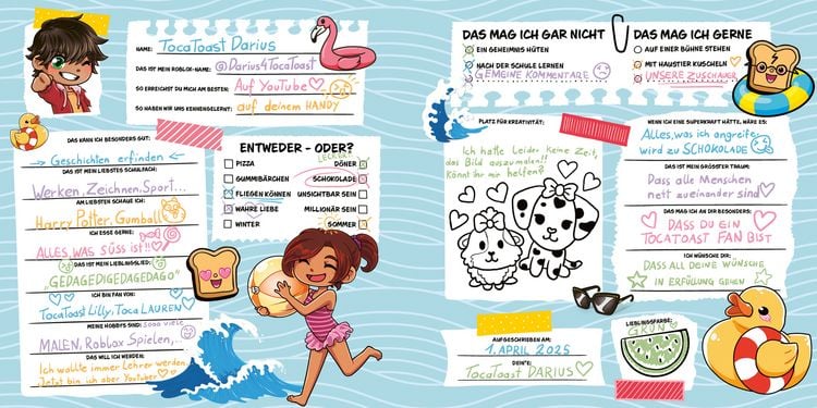 Produktbild: TocaToast Freundschaftsbuch