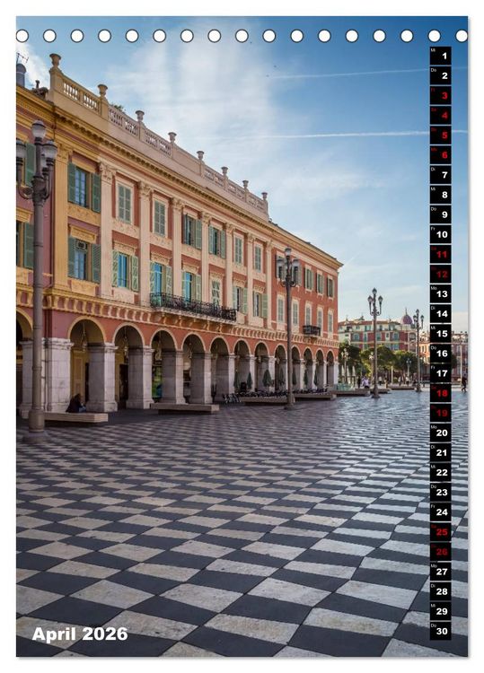 Produktbild: Idyllisches Nizza (Tischkalender 2026 DIN A5 hoch), CALVENDO Monatskalender
