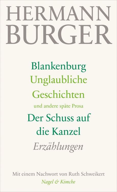 Produktbild: Blankenburg. Unglaubliche Geschichten und andere sp&auml;te Prosa. Der Schuss auf die Kanzel