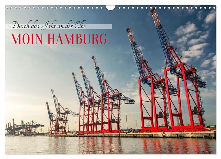 Produktbild: Moin Hamburg - Durch das Jahr an der Elbe (Wandkalender 2026 DIN A3 quer), CALVENDO Monatskalender