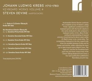 Produktbild: Krebs: Klavierwerke Vol. 4