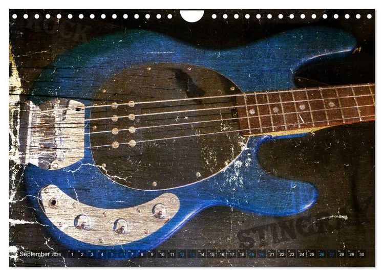 Produktbild: Gitarren - Grunge Style (Wandkalender 2026 DIN A4 quer), CALVENDO Monatskalender
