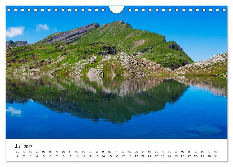 Produktbild: BERGSEEN Schweizer Alpen (Wandkalender 2027 DIN A4 quer), CALVENDO Monatskalender