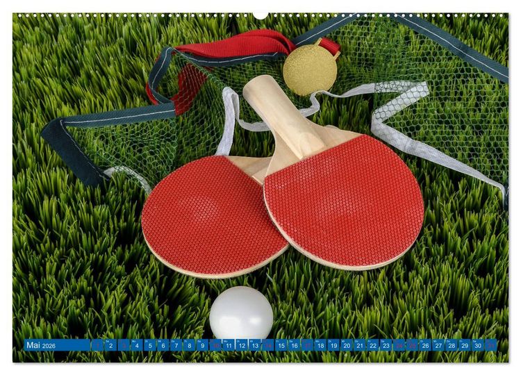 Produktbild: Tischtennis - Der am schnellsten gespielte Sport der Welt (Wandkalender 2026 DIN A2 quer), CALVENDO Monatskalender