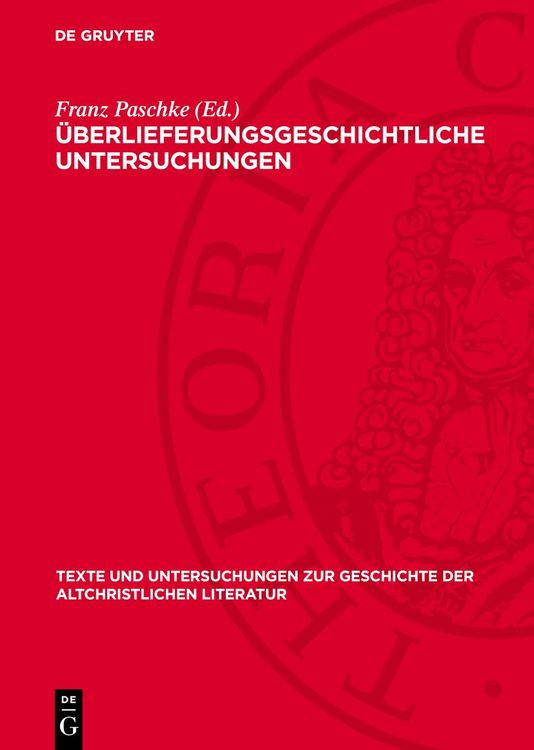 Produktbild: &Uuml;berlieferungsgeschichtliche Untersuchungen