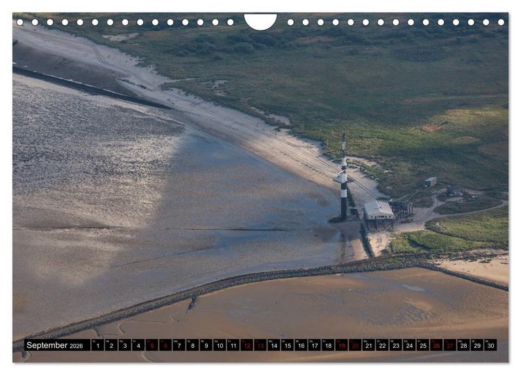 Produktbild: Das Wattenmeer von oben (Wandkalender 2026 DIN A4 quer), CALVENDO Monatskalender