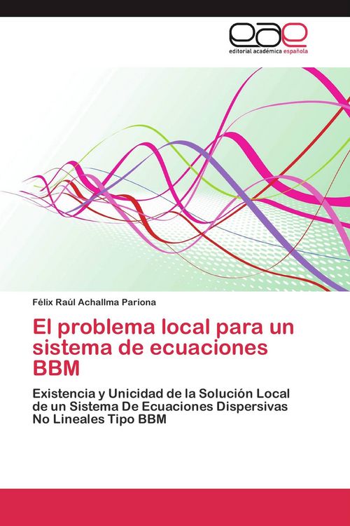 Produktbild: El problema local para un sistema de ecuaciones BBM