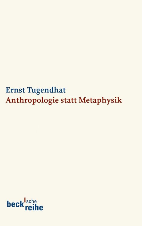Produktbild: Anthropologie statt Metaphysik