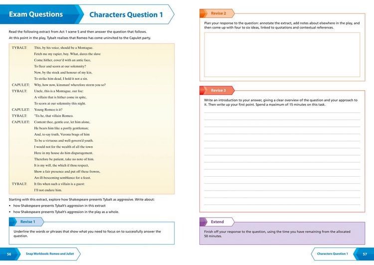 Produktbild: Romeo and Juliet AQA GCSE 9 - 1 English Literature Workbook