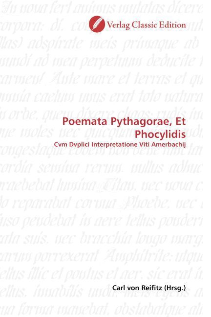Produktbild: Poemata Pythagorae, Et Phocylidis