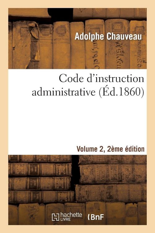 Produktbild: Code d'instruction administrative Edition 2,Volume 2
