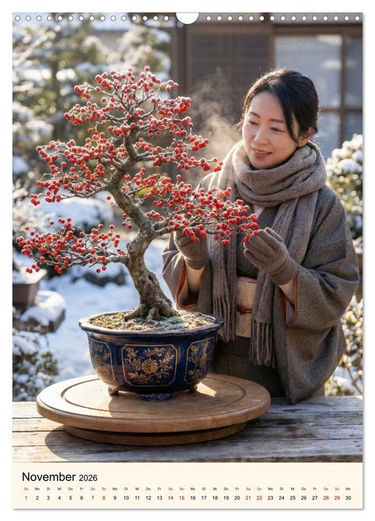 Produktbild: Spirit of Bonsai &ndash; Japanische Meisterwerke 2026 (Wandkalender 2026 DIN A3 hoch), CALVENDO Monatskalender